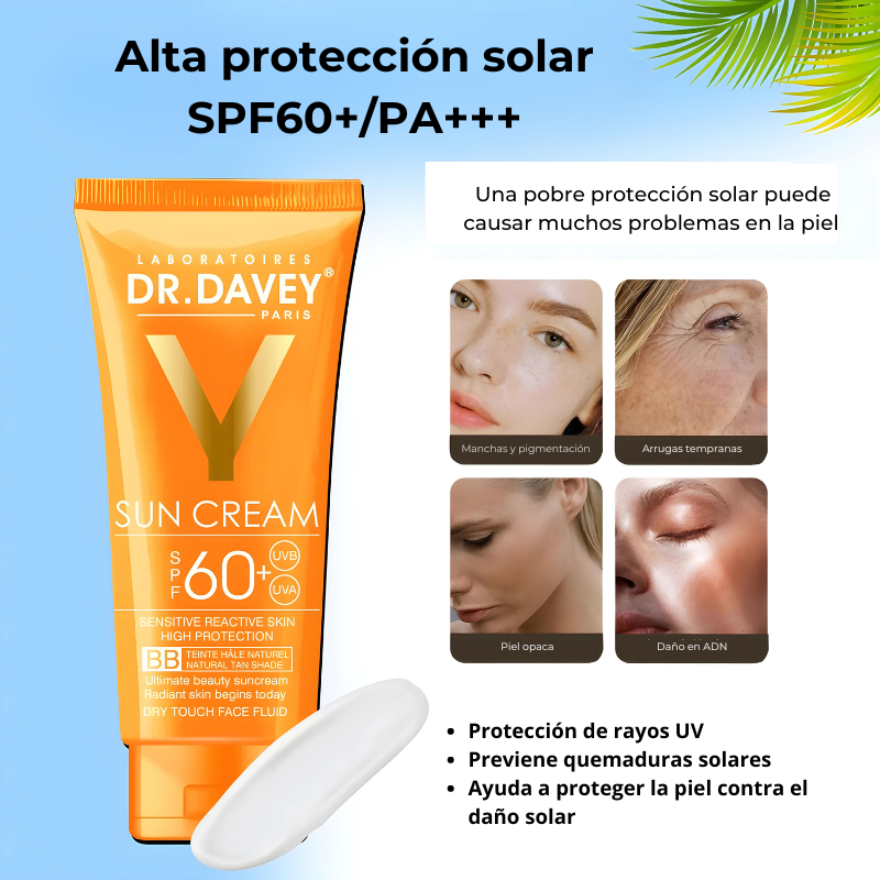 Dr. Davey Protector solar SPF60 con color