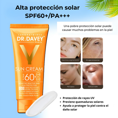 Dr. Davey Protector solar SPF60 con color