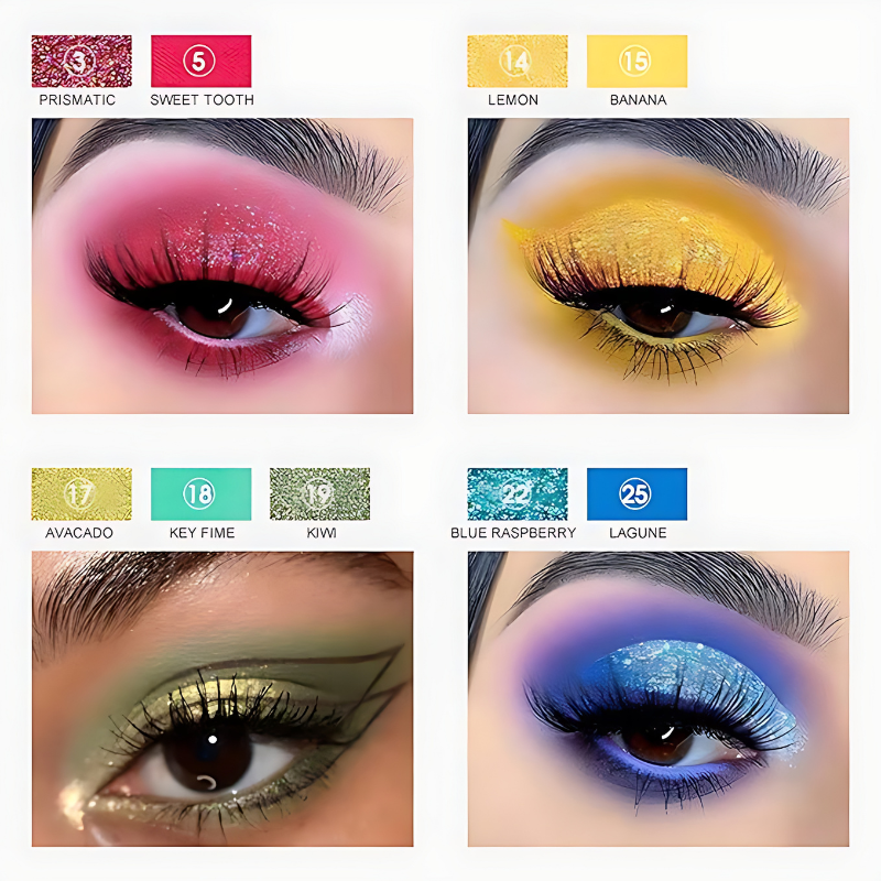 Paleta de Sombras de ojos de 30 colores vibrantes