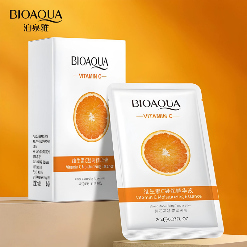 Mascarilla facial en velo con vitamina C