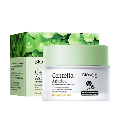 Crema facial hidratante con extracto de centella asiática